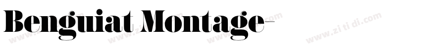Benguiat Montage字体转换